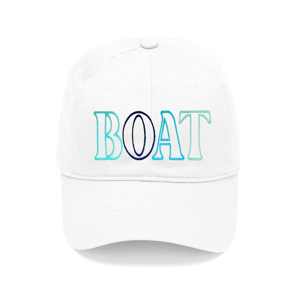 Boat Outline White Cap