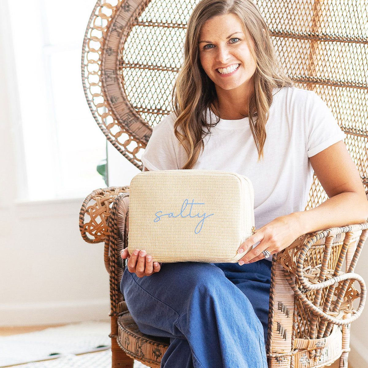 Script Salty Hilton Cosmetic Bag