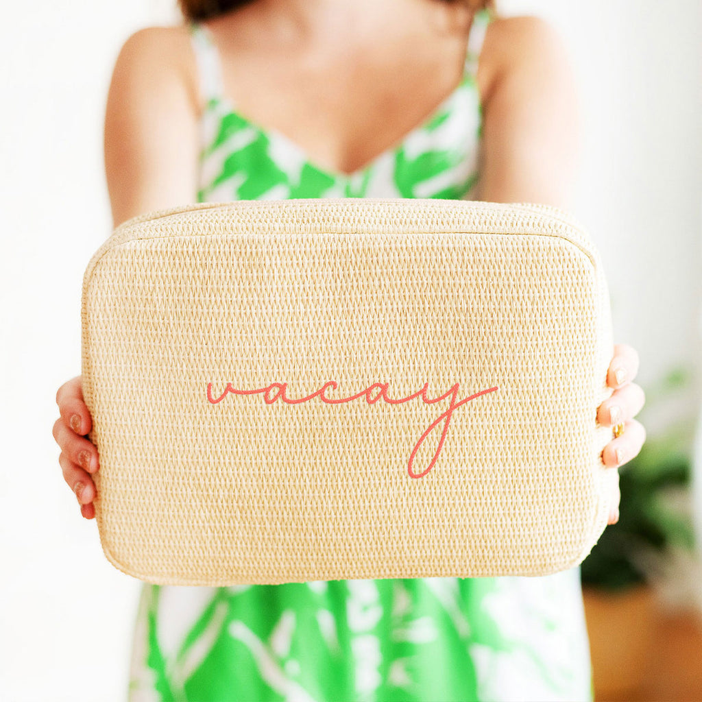 Script Vacay Hilton Cosmetic Bag