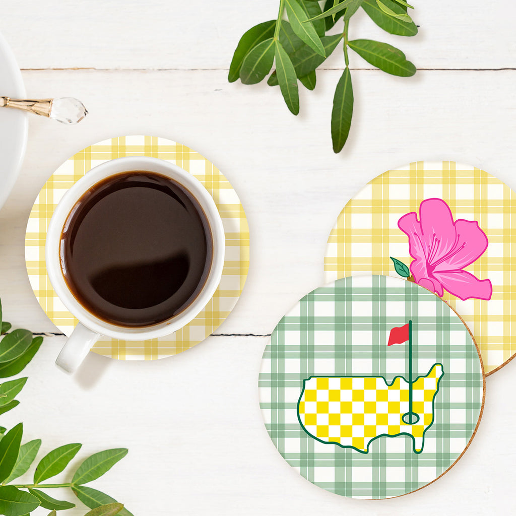 Golf & Azalea Coaster 4 pc Set