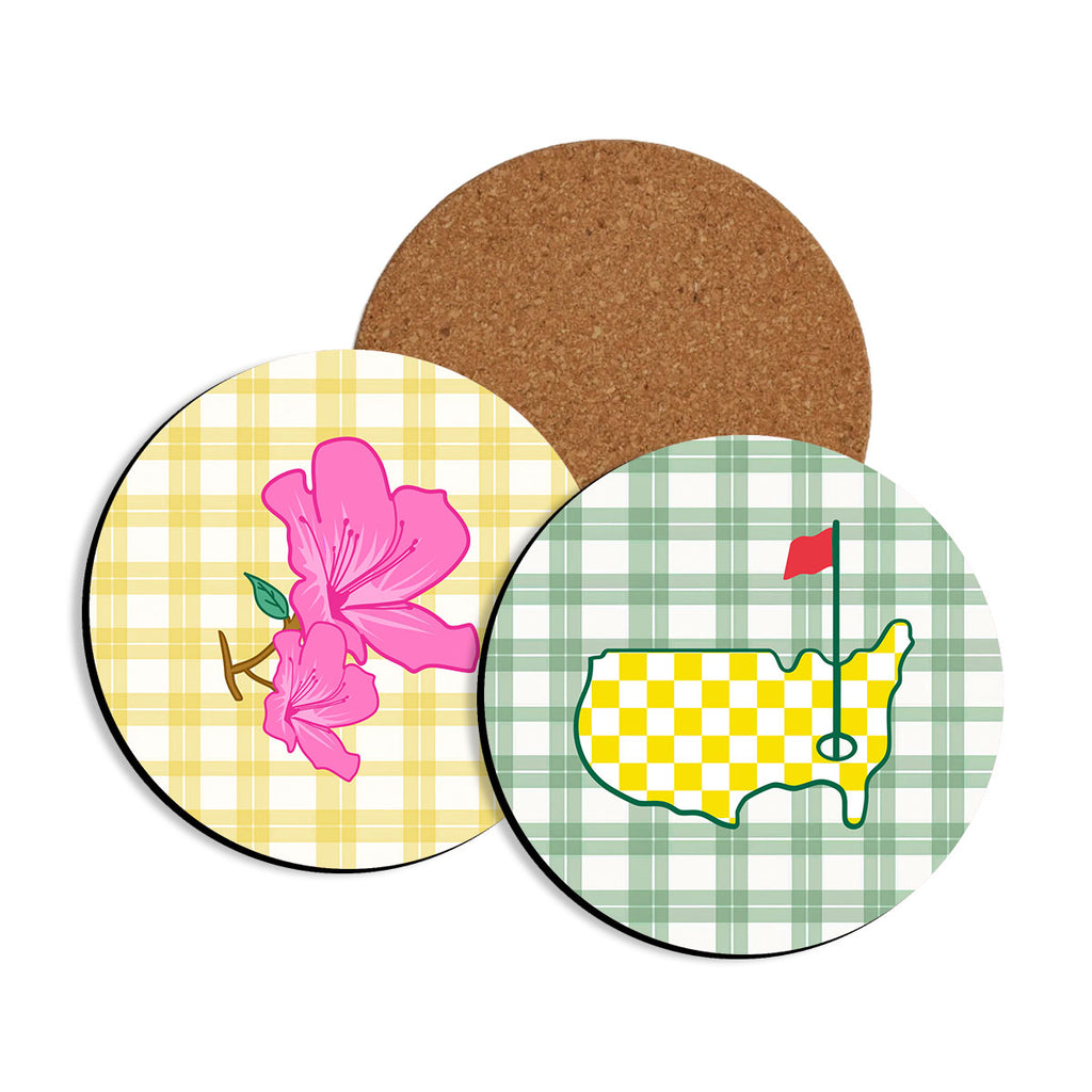 Golf & Azalea Coaster 4 pc Set