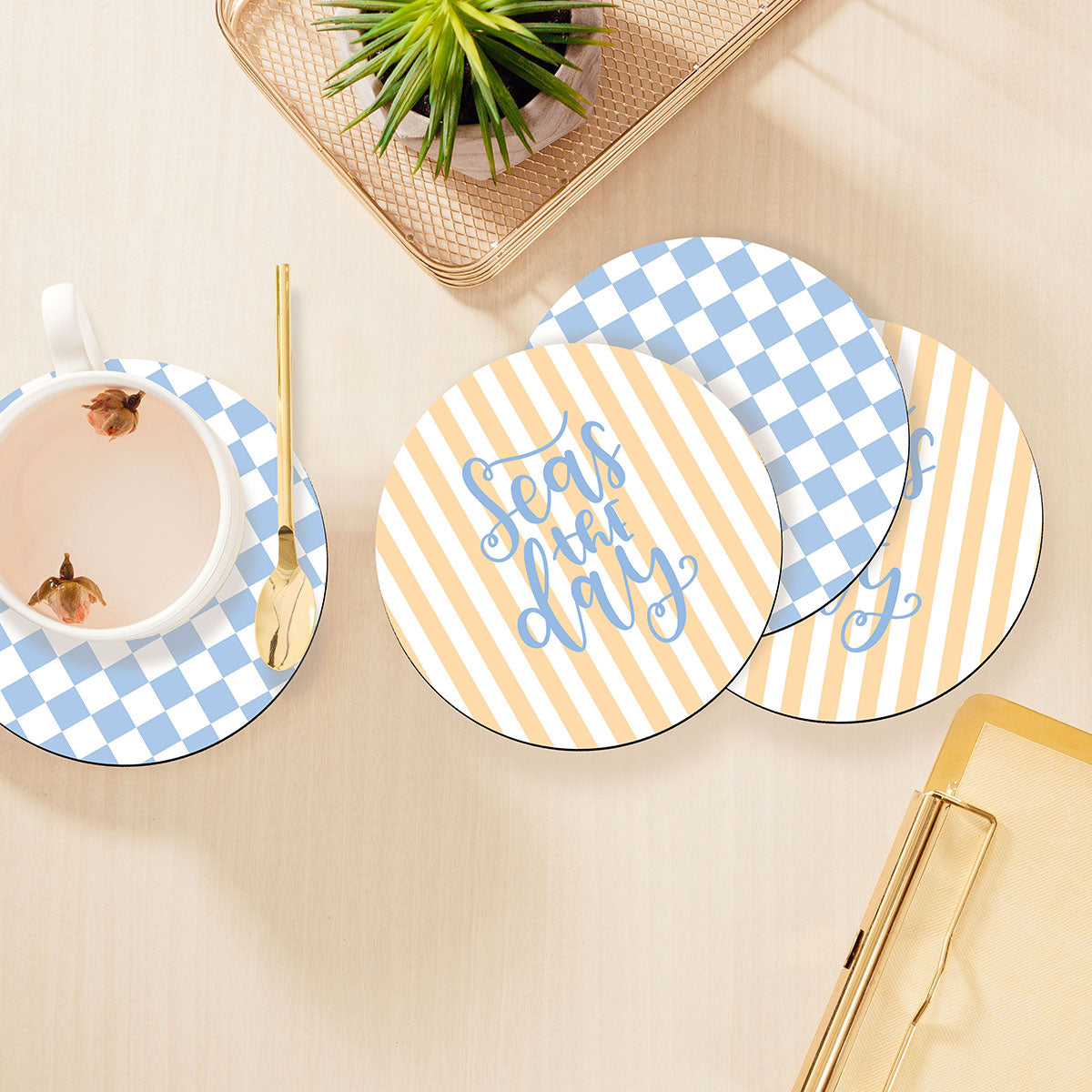 Seas the Day Coaster 4 pc Set