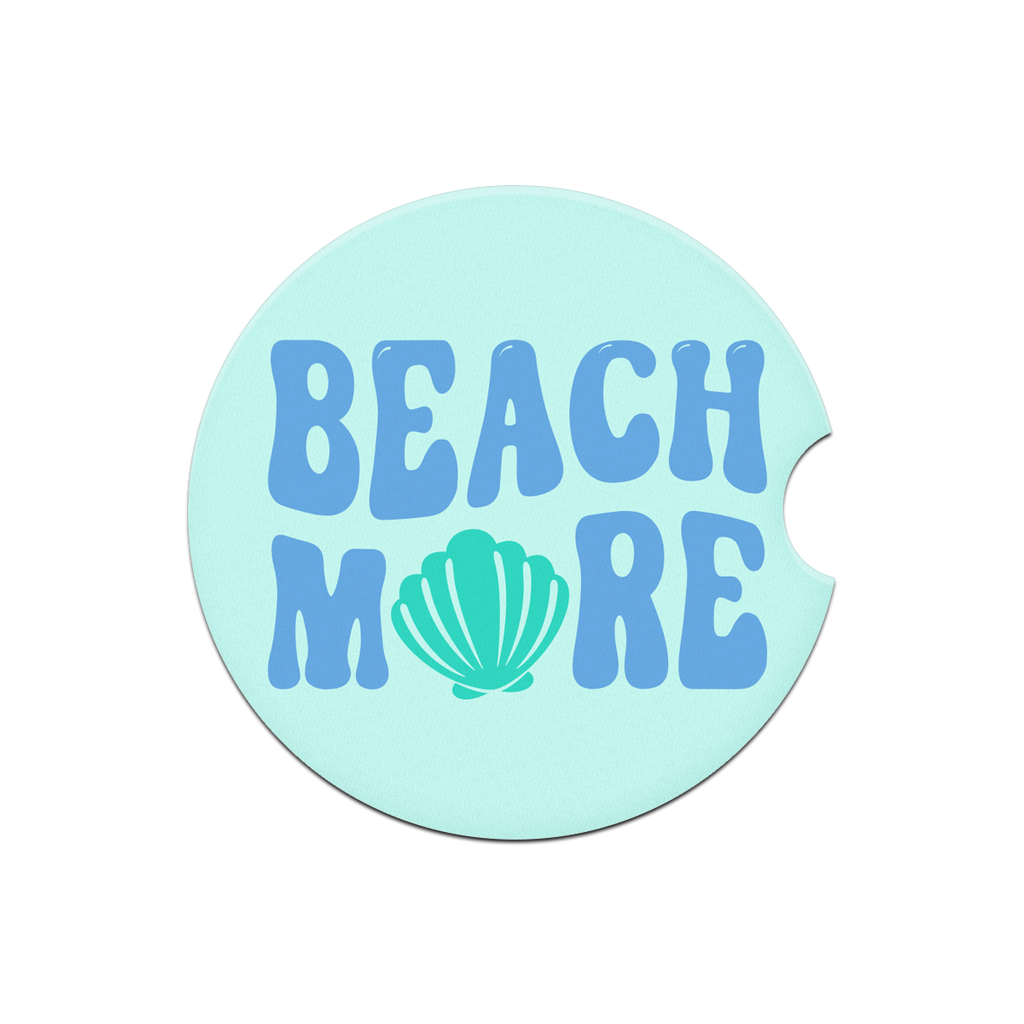 Beach More Car Coaster 2pc Set