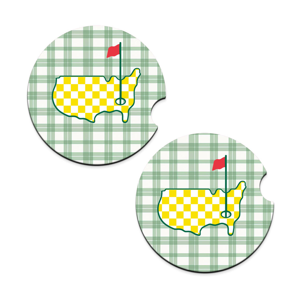 Golf Car Coaster 2pc Set