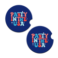 Party in the USA Car Coaster 2pc Set