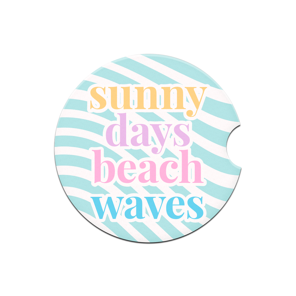 Sunny Days Car Coaster 2pc Set