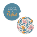 God's Timing Car Coaster 2pc Set