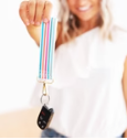 Tulum Stripe Keychain Wristlet