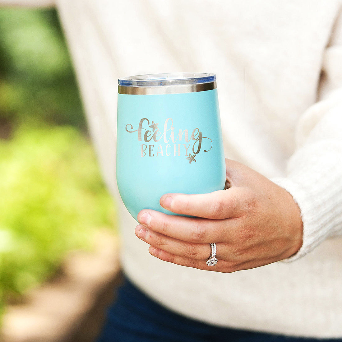 Feeling Beachy Teal Tumbler