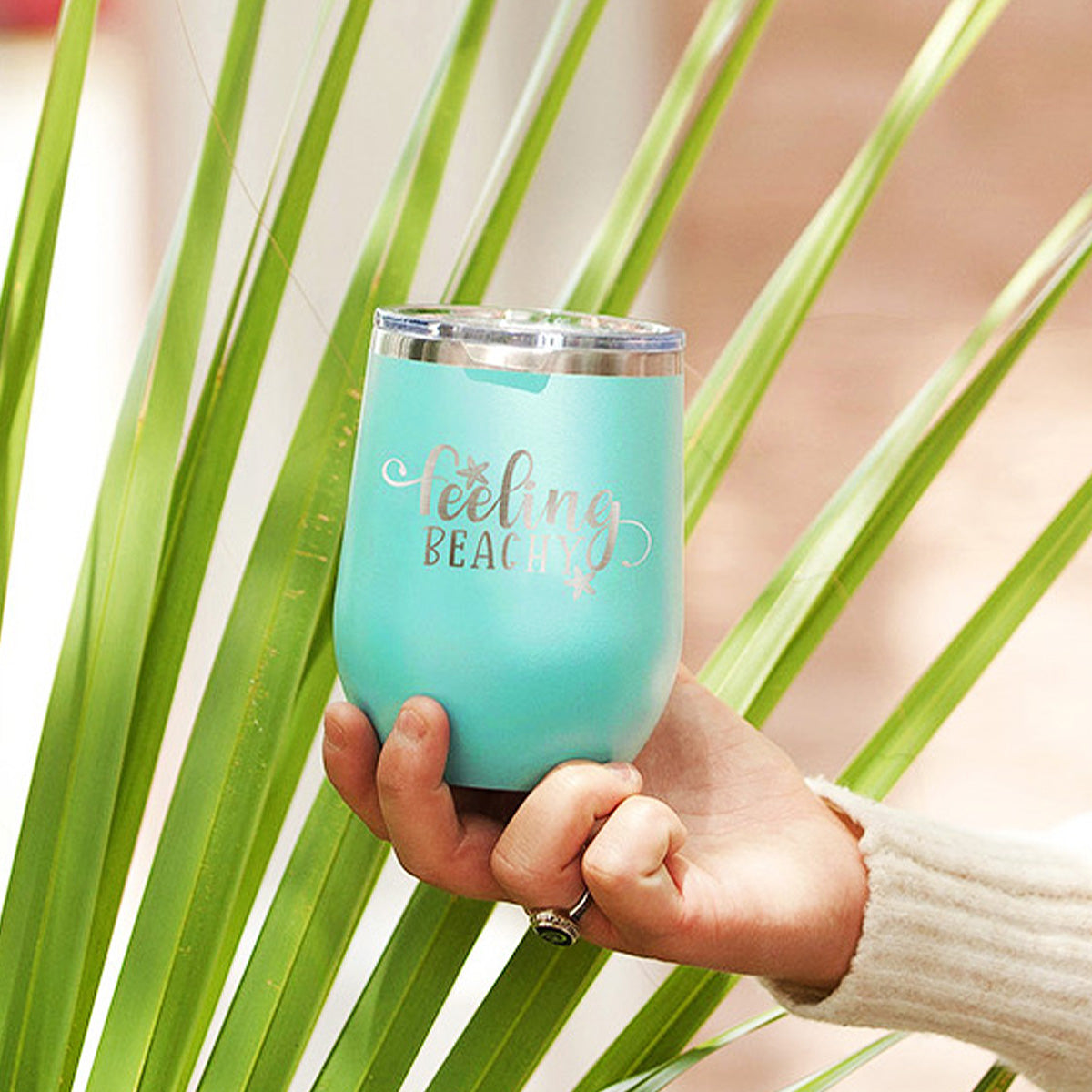 Feeling Beachy Teal Tumbler