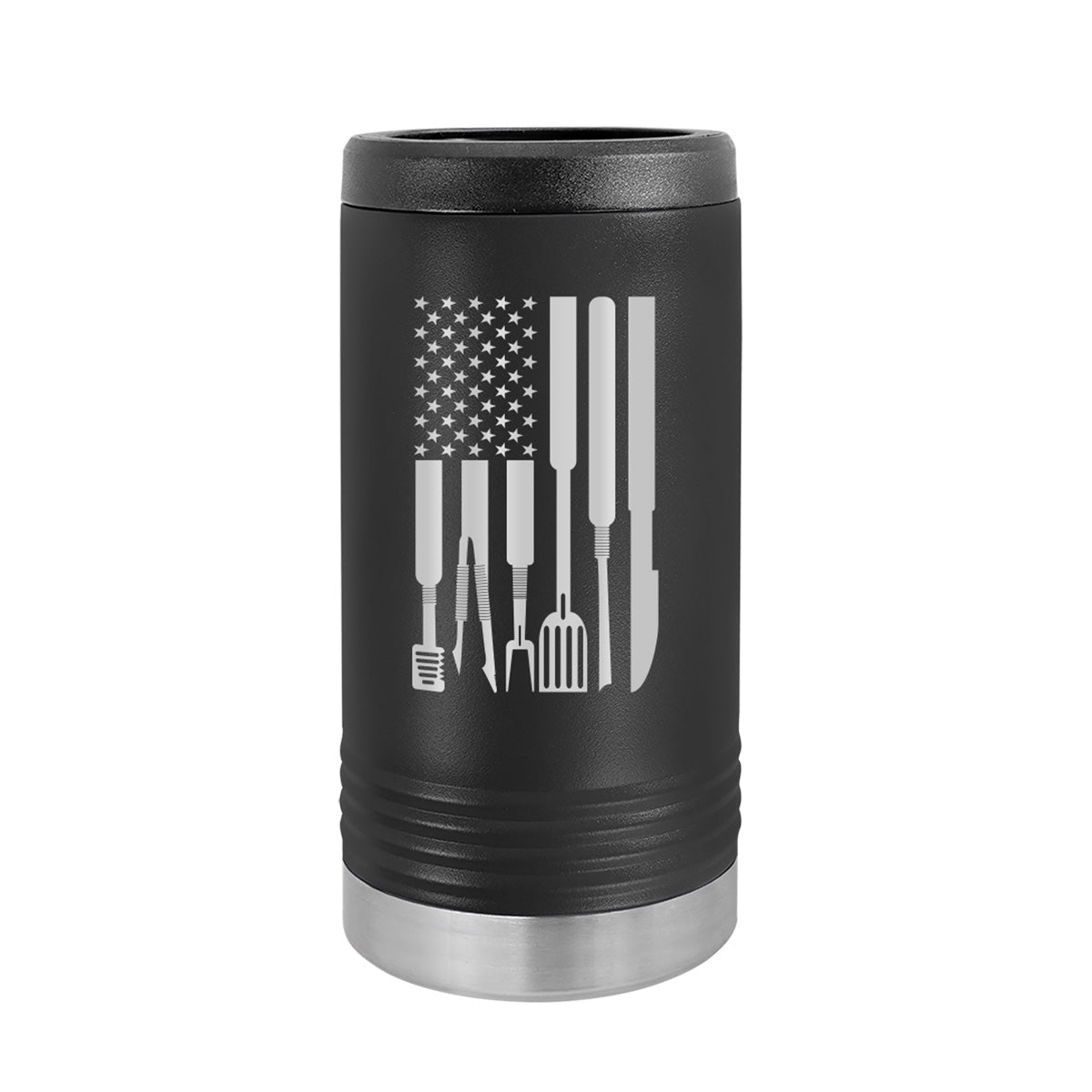 Grill Flag Slim Can Holder