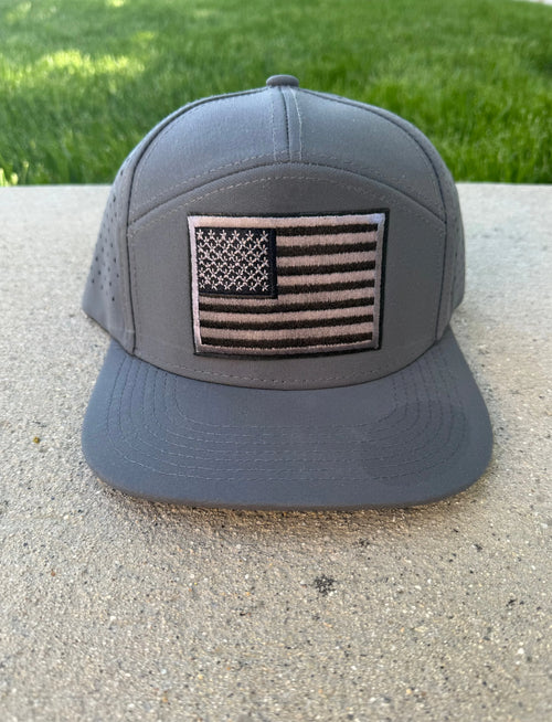 American Flag Patch 7 Panel Hat