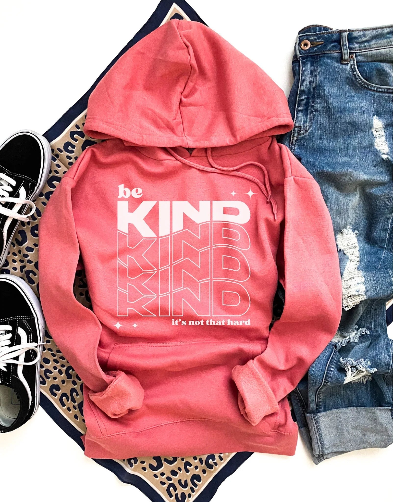 Be Kind It's Not That Hard Fleece Hoodie