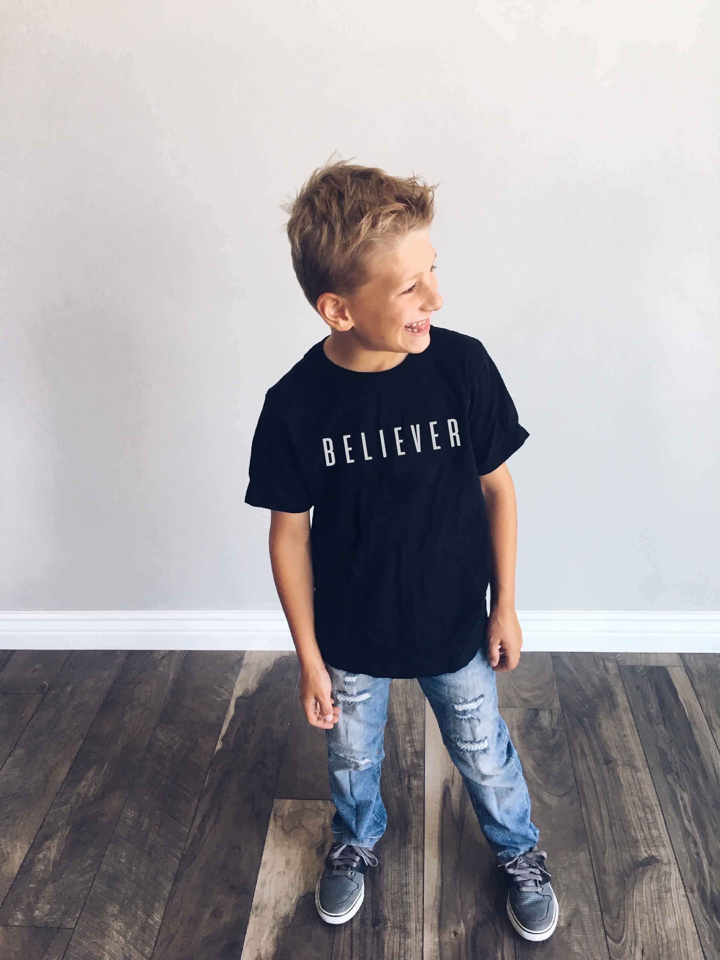 Believer Kids and Adult Kids Tee