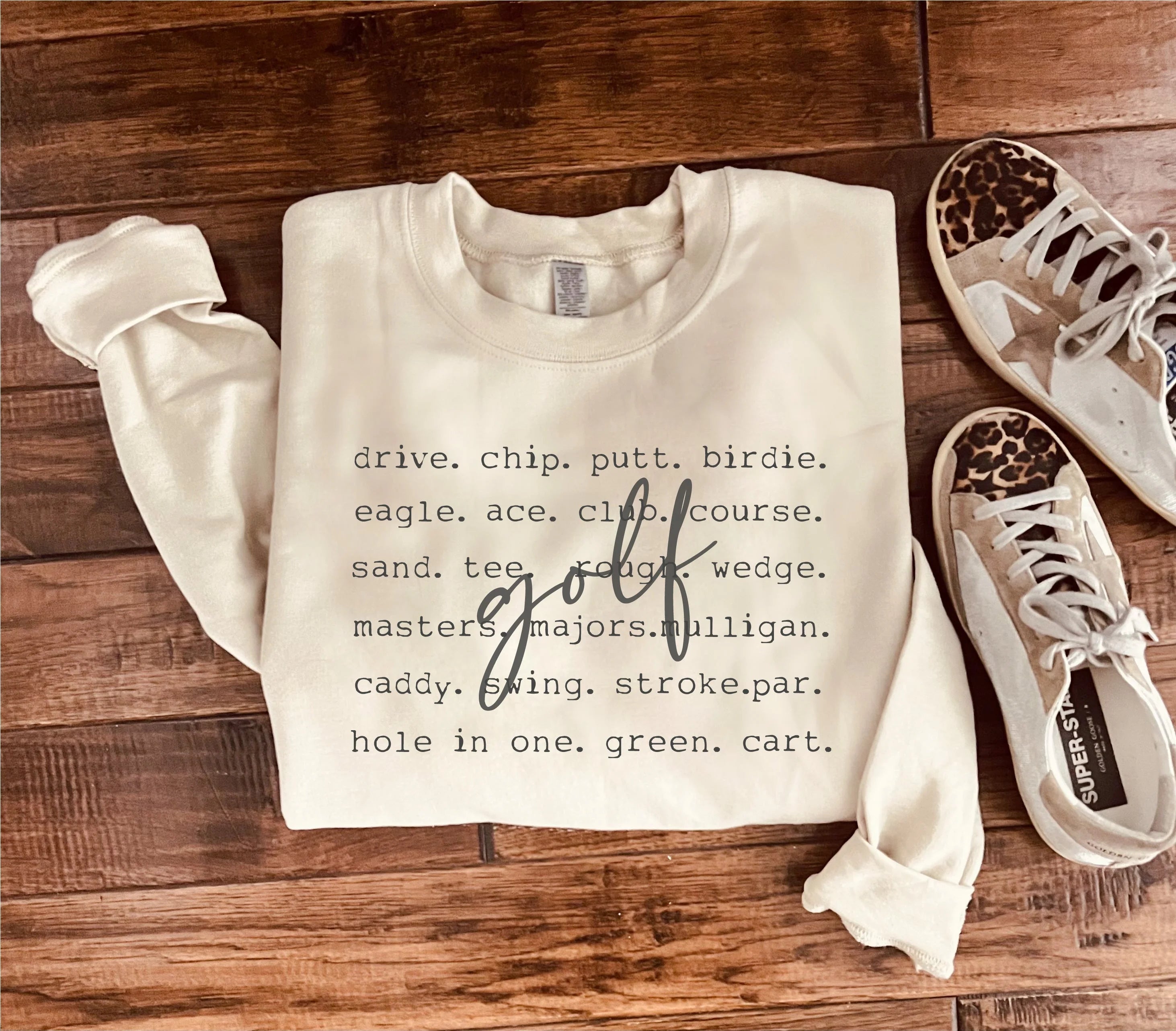 Golf Words Basic Sweatshirt
