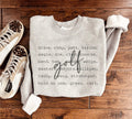 Golf Words Basic Sweatshirt