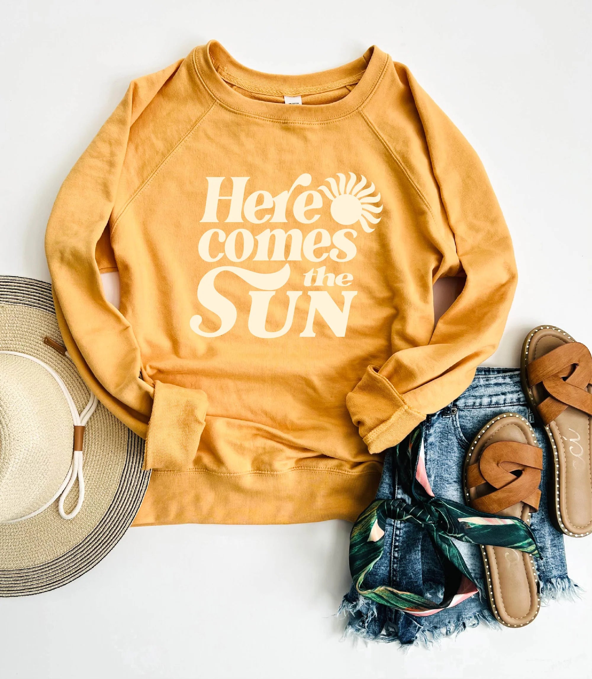 Here Comes the Sun French Terry Pullover