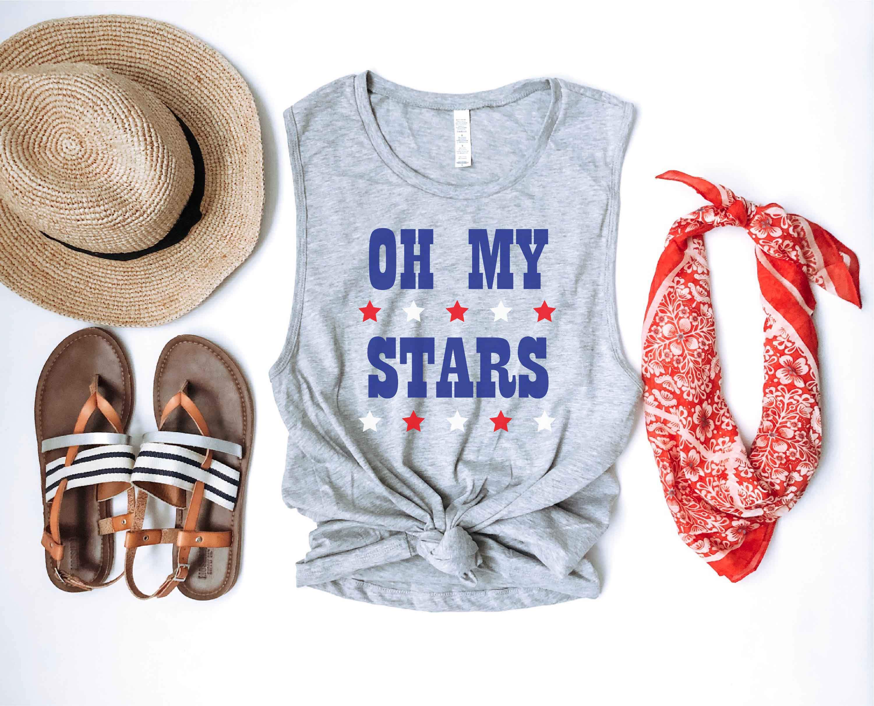 Oh My Stars Women's Muscle Tank
