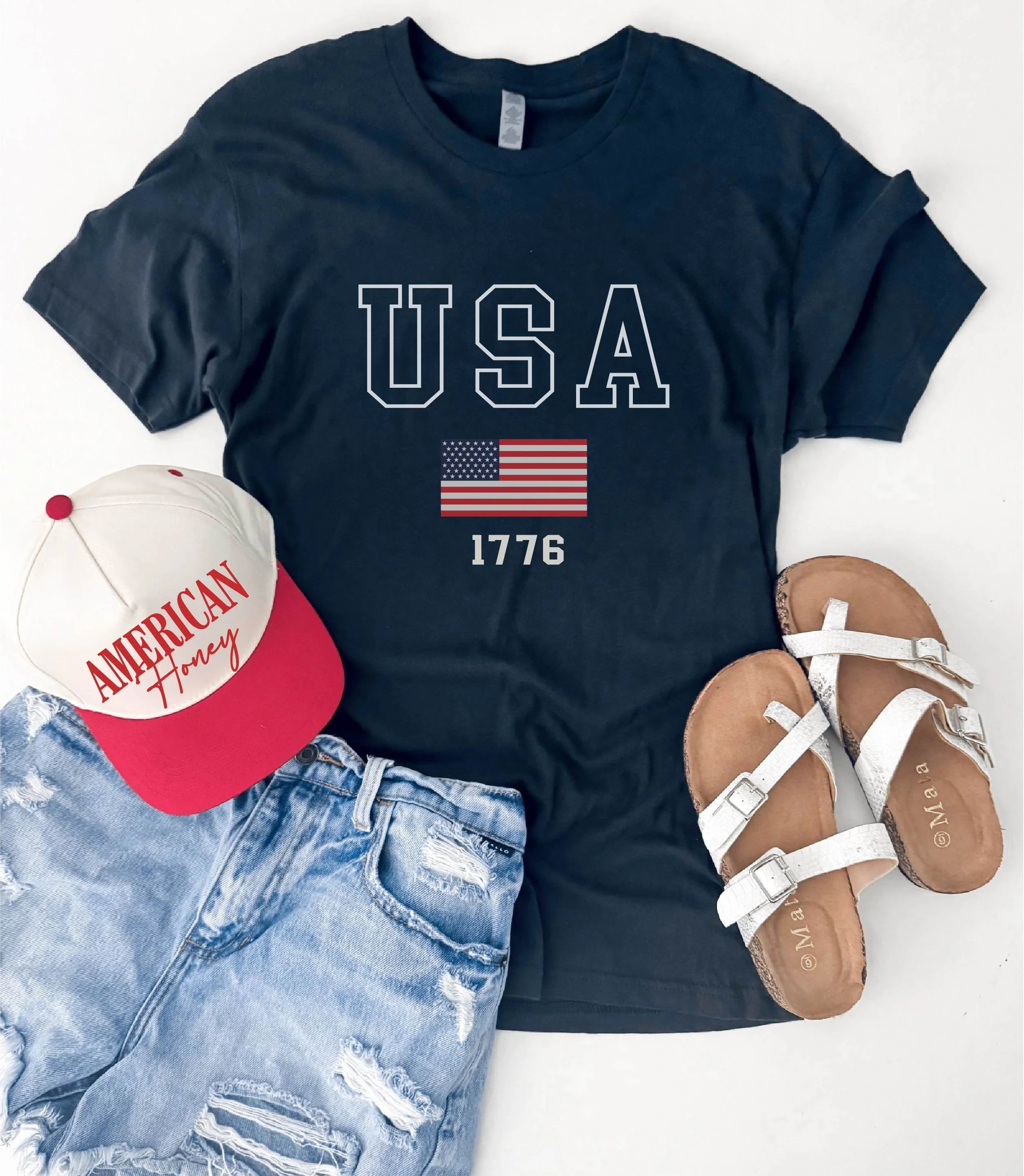 USA Flag 1776 Tee